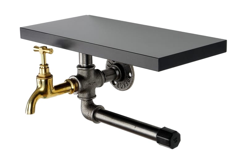 WC-paperiteline Borura 30x17 cm, Musta