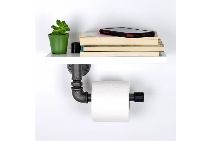 WC-paperiteline Borura 30x12 cm - Valkoinen - Talo & remontointi - Keittiö & kylpyhuone - Kylpyhuone - Kylpyhuonetarvikkeet