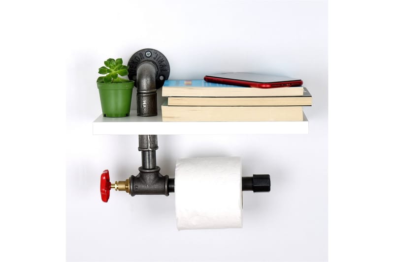 WC-paperiteline Borura 30x14 cm - Valkoinen - Talo & remontointi - Keittiö & kylpyhuone - Kylpyhuone - Kylpyhuonetarvikkeet