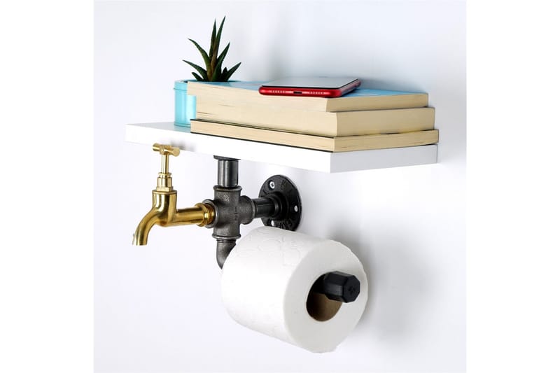 WC-paperiteline Borura 30x17 cm - Valkoinen - Talo & remontointi - Keittiö & kylpyhuone - Kylpyhuone - Kylpyhuonetarvikkeet