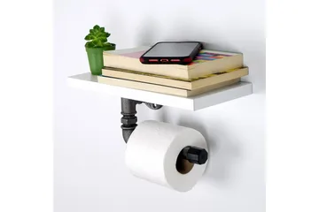 WC-paperiteline Borura 30x12 cm - Valkoinen - Talo & remontointi - Keittiö & kylpyhuone - Kylpyhuone - Kylpyhuonetarvikkeet