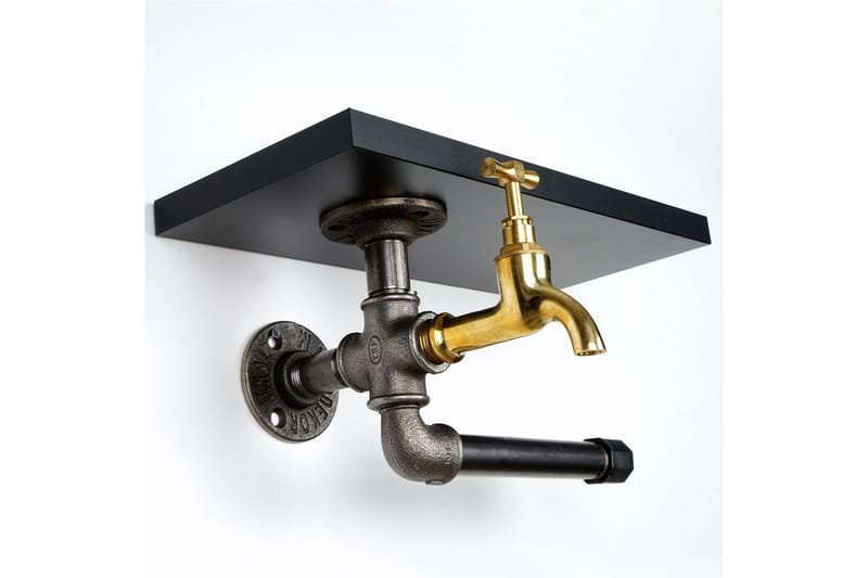 WC-paperiteline Borura 30x17 cm - Musta - Talo & remontointi - Keittiö & kylpyhuone - Kylpyhuone - Kylpyhuonetarvikkeet