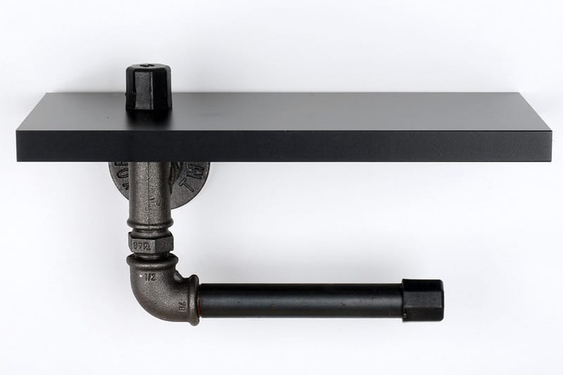 WC-paperiteline Borura 30x12 cm - Musta - Talo & remontointi - Keittiö & kylpyhuone - Kylpyhuone - Kylpyhuonetarvikkeet