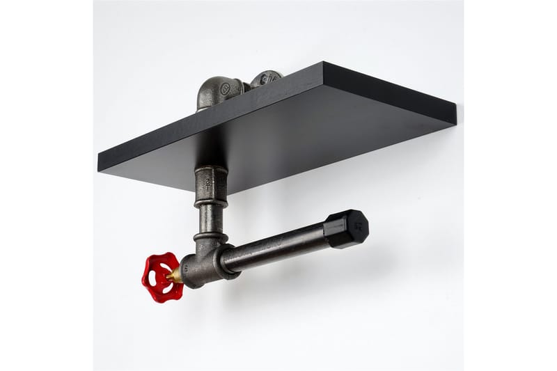 WC-paperiteline Borura 30x14 cm - Musta - Talo & remontointi - Keittiö & kylpyhuone - Kylpyhuone - Kylpyhuonetarvikkeet