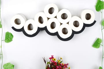 WC-paperiteline Pendro 62x9 cm - Musta - Talo & remontointi - Keittiö & kylpyhuone - Kylpyhuone - Kylpyhuonetarvikkeet