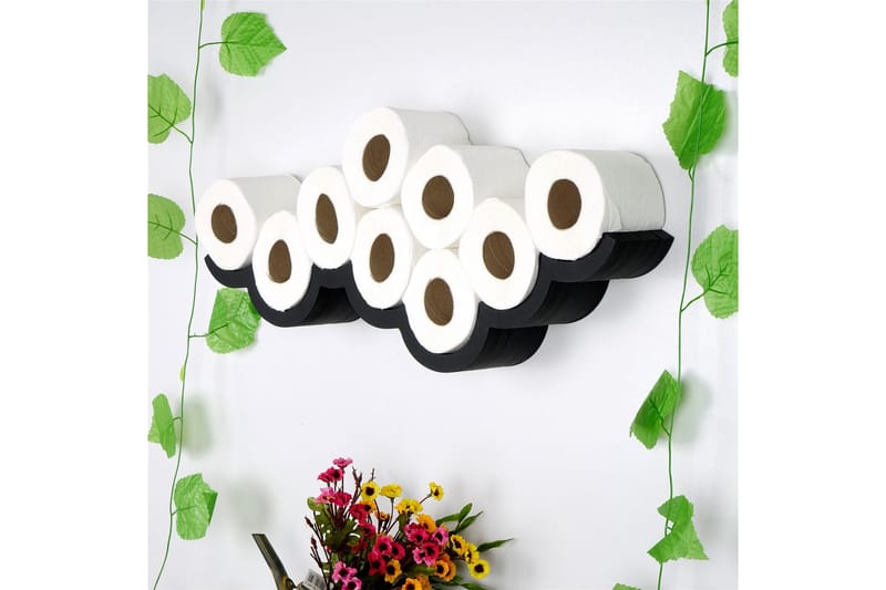 WC-paperiteline Pendro 62x9 cm - Musta - Talo & remontointi - Keittiö & kylpyhuone - Kylpyhuone - Kylpyhuonetarvikkeet