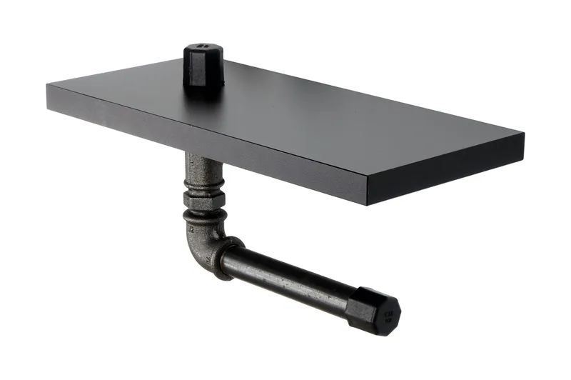 WC-paperiteline Borura 30x12 cm, Musta