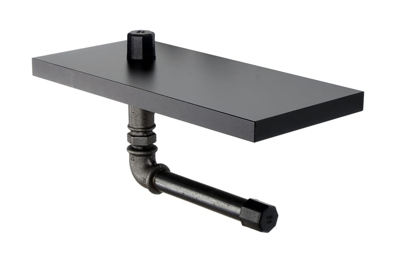 WC-paperiteline Borura 30x12 cm - Musta - Talo & remontointi - Keittiö & kylpyhuone - Kylpyhuone - Kylpyhuonetarvikkeet