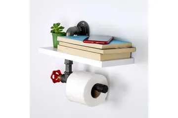 WC-paperiteline Borura 30x14 cm - Valkoinen - Talo & remontointi - Keittiö & kylpyhuone - Kylpyhuone - Kylpyhuonetarvikkeet