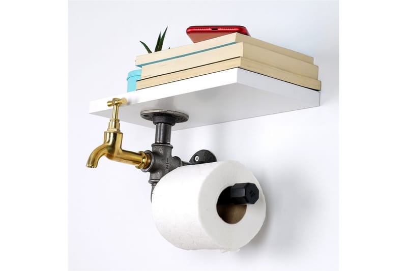 WC-paperiteline Borura 30x17 cm - Valkoinen - Talo & remontointi - Keittiö & kylpyhuone - Kylpyhuone - Kylpyhuonetarvikkeet