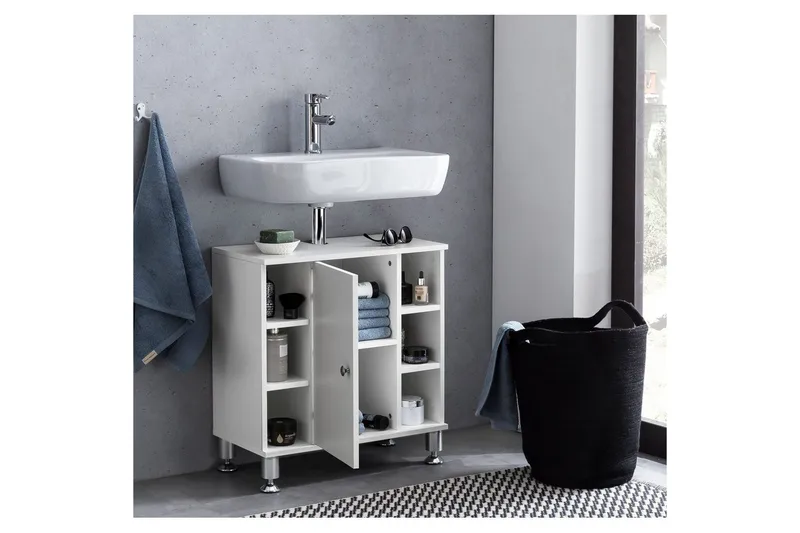 Allaskaappi Wohnling Kalvopinnoitettu lastulevy 1 ovi 6 säilytystilaa moderni - Talo & remontointi - Keittiö & kylpyhuone - Kylpyhuone - Pesualtaat - Pesuallas