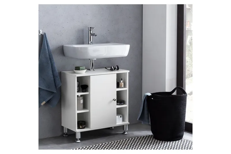 Allaskaappi Wohnling Kalvopinnoitettu lastulevy 1 ovi 6 säilytystilaa moderni - Talo & remontointi - Keittiö & kylpyhuone - Kylpyhuone - Pesualtaat - Pesuallas