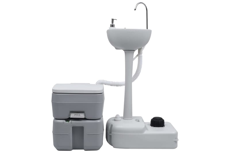 Kannettava retkeily-WC ja käsinpesuallas harmaa - Talo & remontointi - Keittiö & kylpyhuone - Kylpyhuone - Pesualtaat - Pesuallas