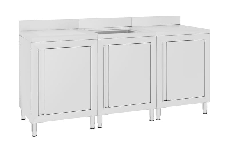 Kaupallinen tiskiallaskaappi 180x60x96 cm ruostumaton teräs - Talo & remontointi - Keittiö & kylpyhuone - Kylpyhuone - Pesualtaat - Pesuallas