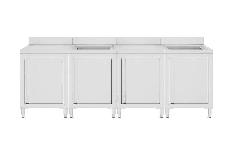 Kaupallinen tiskiallaskaappi 240x60x96 cm ruostumaton teräs - Talo & remontointi - Keittiö & kylpyhuone - Kylpyhuone - Pesualtaat - Pesuallas