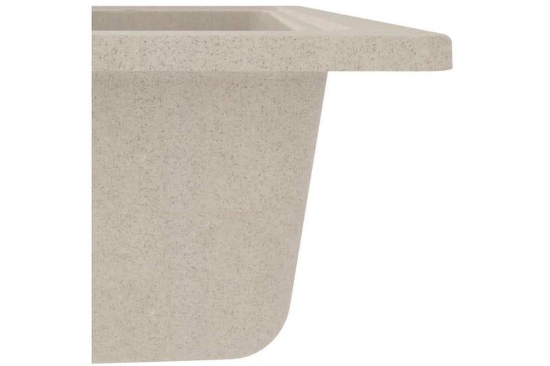 Keittiön tiskiallas ylivuotoreiällä ovaali beige graniitti - Talo & remontointi - Keittiö & kylpyhuone - Kylpyhuone - Pesualtaat - Pesuallas