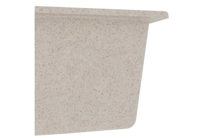 Keittiön tiskiallas ylivuotoreikä tupla-allas beige - Beige - Talo & remontointi - Keittiö & kylpyhuone - Kylpyhuone - Pesualtaat - Pesuallas