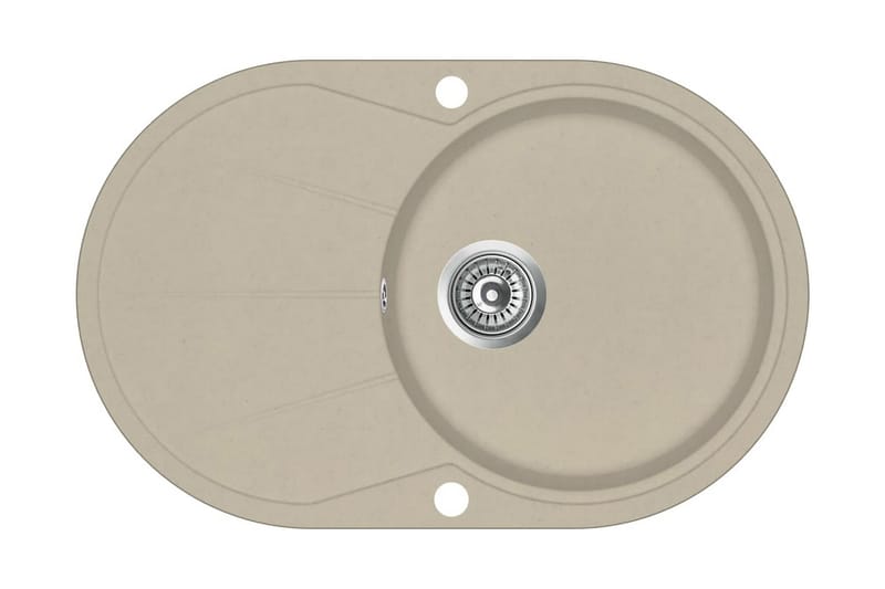 Keittiön pesuallas graniitti ovaali beige - Beige - Talo & remontointi - Keittiö & kylpyhuone - Kylpyhuone - Pesualtaat - Pesuallas