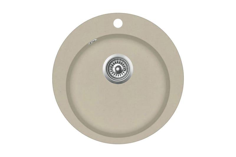 Keittiön pesuallas graniitti pyöreä beige - Beige - Talo & remontointi - Keittiö & kylpyhuone - Kylpyhuone - Pesualtaat - Pesuallas