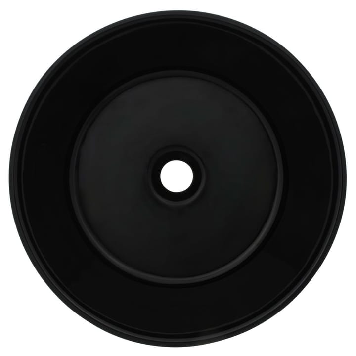 Keraaminen pesuallas pyöreä 40x15 cm musta - Musta - Pesuallas