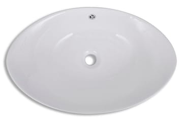 Keraaminen Pesuallas SoikeaYlivuotoaukolla 59x38,5cm - Valkoinen - Talo & remontointi - Keittiö & kylpyhuone - Kylpyhuone - Pesualtaat - Pesuallas