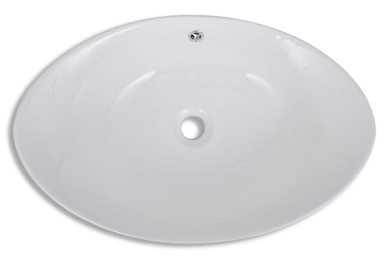 Keraaminen Pesuallas SoikeaYlivuotoaukolla 59x38,5cm - Valkoinen - Talo & remontointi - Keittiö & kylpyhuone - Kylpyhuone - Pesualtaat - Pesuallas