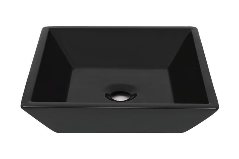 Keraaminen pesuallas neliö musta 41,5x41,5x12 cm - Musta - Talo & remontointi - Keittiö & kylpyhuone - Kylpyhuone - Pesualtaat - Pesuallas