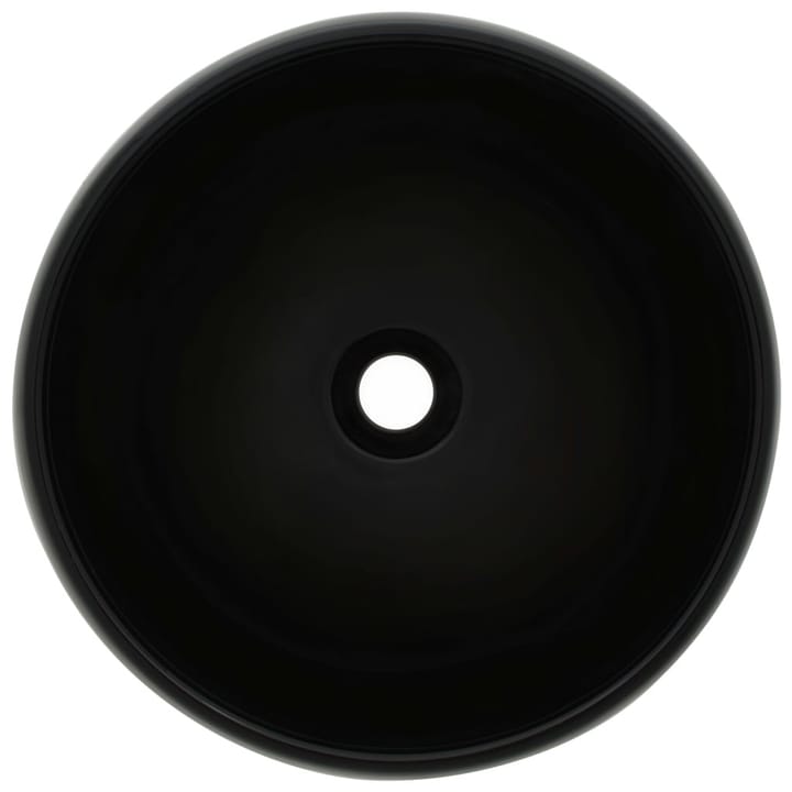 Keraaminen pesuallas pyöreä musta 40x15 cm - Musta - Pesuallas