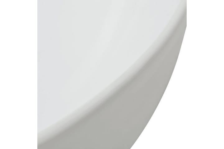 Kolmionmuotoinen pesuallas keraaminen Valkoinen 50,5x41x12cm - Valkoinen - Pesuallas