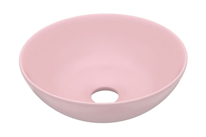 Kylpyhuoneen pesuallas keraaminen pinkki pyöreä - Talo & remontointi - Keittiö & kylpyhuone - Kylpyhuone - Pesualtaat - Pesuallas