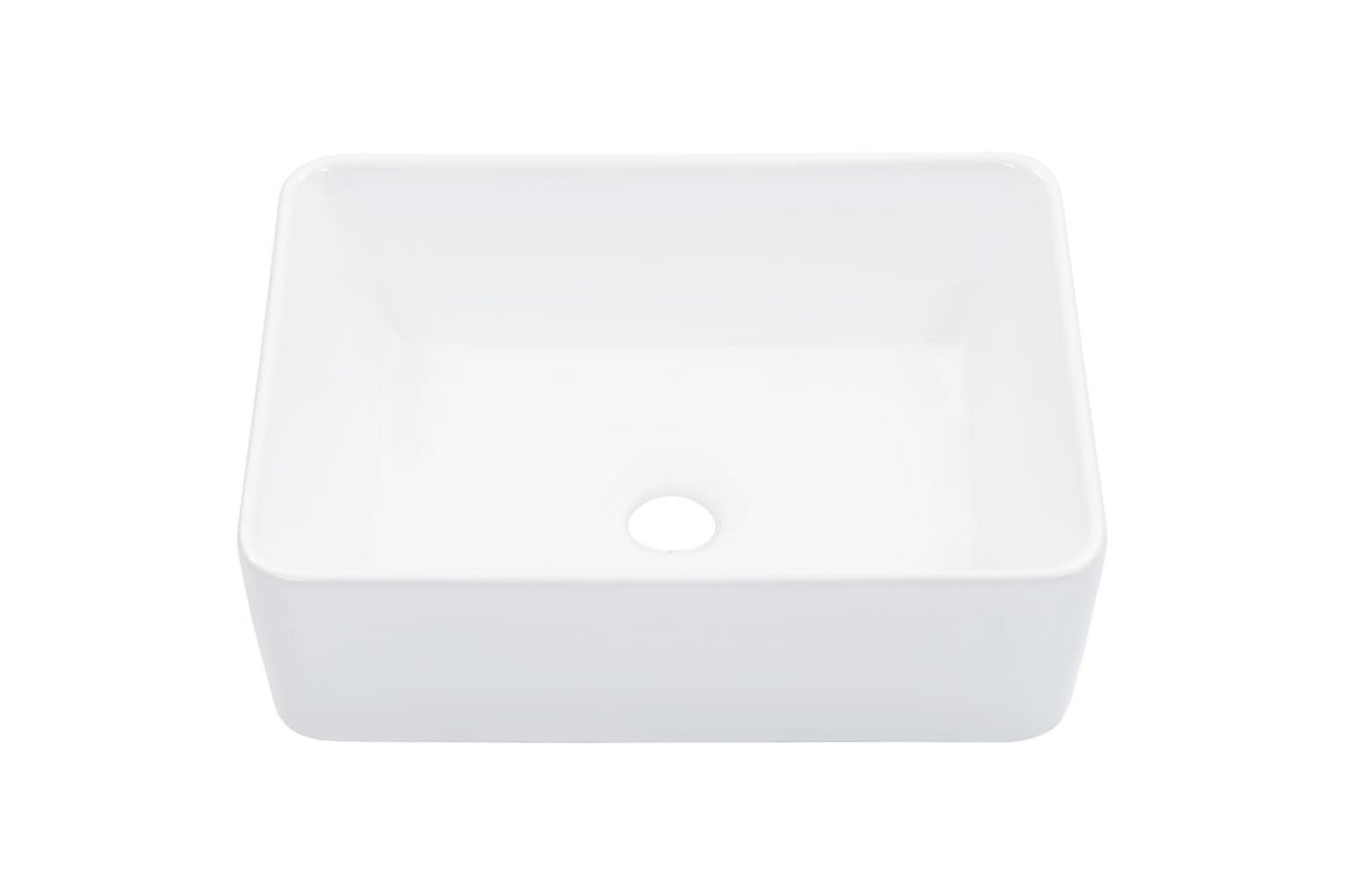Pesuallas 40x30x13 cm keraaminen valkoinen - Valkoinen - Talo & remontointi - Keittiö & kylpyhuone - Kylpyhuone - Pesualtaat - Pesuallas