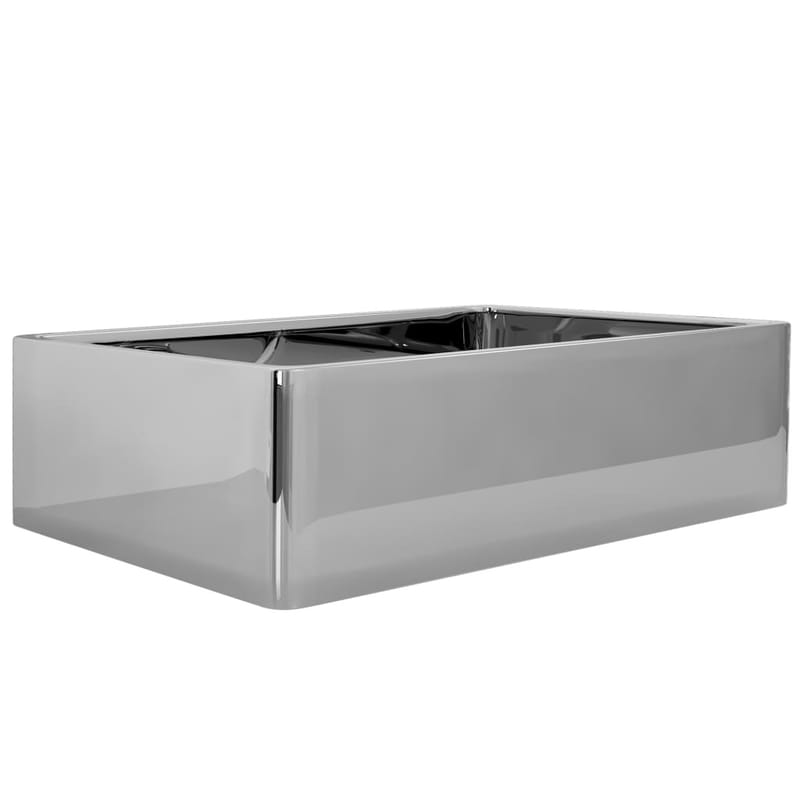 Pesuallas 41x30x12 cm keraaminen hopea - Hopea - Talo & remontointi - Keittiö & kylpyhuone - Kylpyhuone - Pesualtaat - Pesuallas