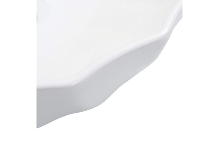 Pesuallas 46x17 cm keraaminen valkoinen - Valkoinen - Pesuallas
