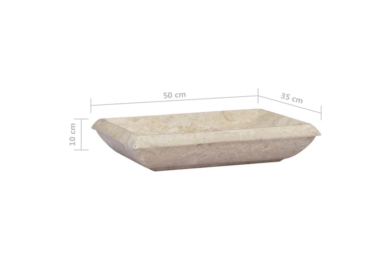 Pesuallas 50x35x10 cm Marmori - Kerma - Talo & remontointi - Keittiö & kylpyhuone - Kylpyhuone - Pesualtaat - Pesuallas