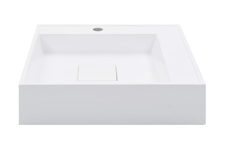 Pesuallas 50x50x12,3 cm mineraali-/marmorivalu valkoinen - Pesuallas