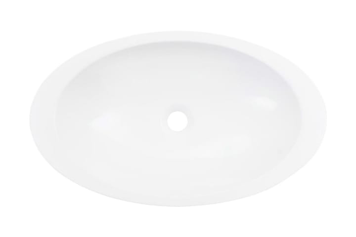 Pesuallas 59,3x35,1x10,7 cm mineraali-/marmorivalu valkoinen - Valkoinen - Pesuallas