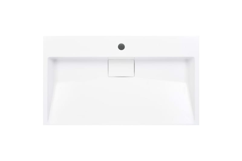 Pesuallas 80x46x11 cm mineraali-/marmorivalu valkoinen - Valkoinen - Talo & remontointi - Keittiö & kylpyhuone - Kylpyhuone - Pesualtaat - Pesuallas