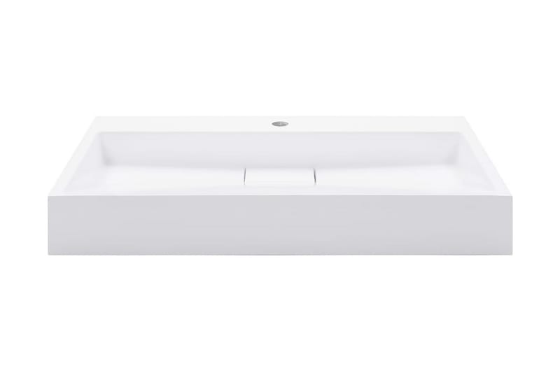 Pesuallas 80x46x11 cm mineraali-/marmorivalu valkoinen - Valkoinen - Talo & remontointi - Keittiö & kylpyhuone - Kylpyhuone - Pesualtaat - Pesuallas