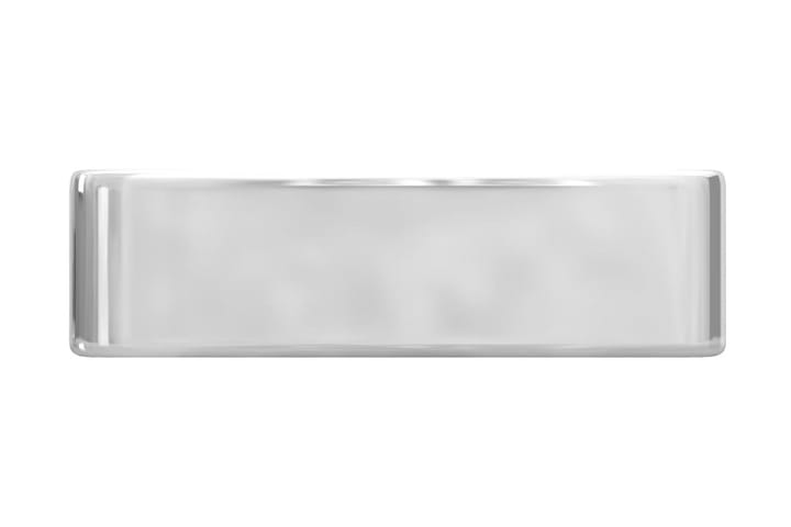 Pesuallas hanareiällä 48x37x13,5 cm keraaminen hopea - Hopea - Pesuallas