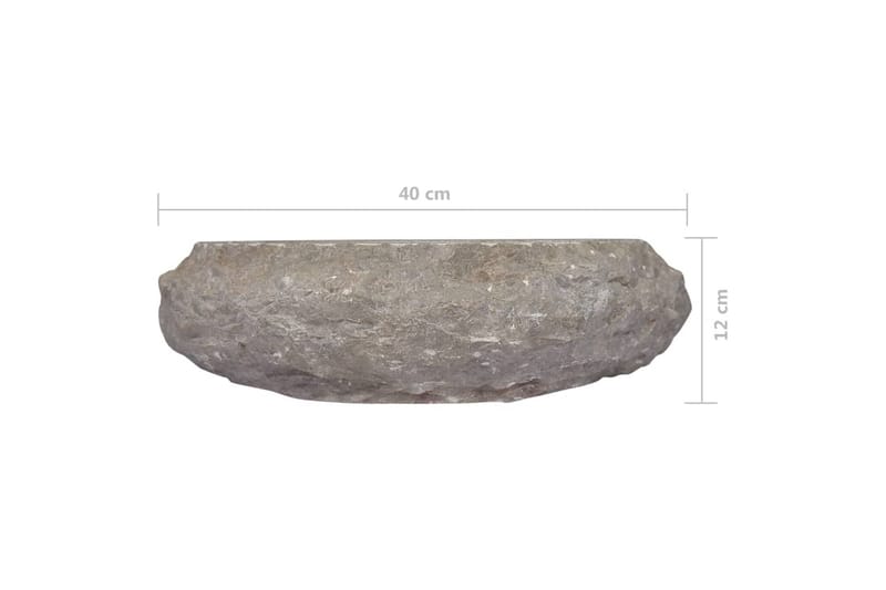 Pesuallas harmaa Ø40x12 cm marmori - Talo & remontointi - Keittiö & kylpyhuone - Kylpyhuone - Pesualtaat - Pesuallas