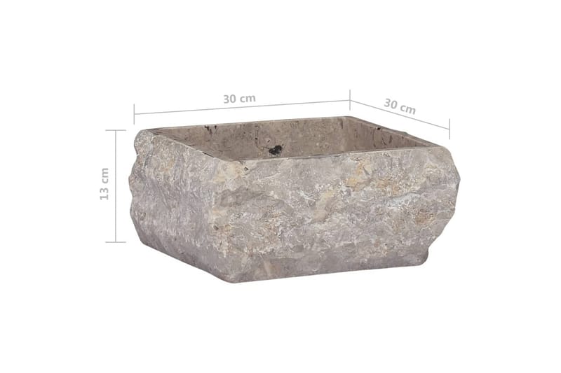 Pesuallas harmaa 30x30x13 cm marmori - Harmaa - Talo & remontointi - Keittiö & kylpyhuone - Kylpyhuone - Pesualtaat - Pesuallas