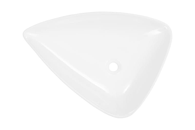 Pesuallas keraaminen kolmionmuotoinen 41x30x12 cm valkoinen - Valkoinen - Talo & remontointi - Keittiö & kylpyhuone - Kylpyhuone - Pesualtaat - Pesuallas