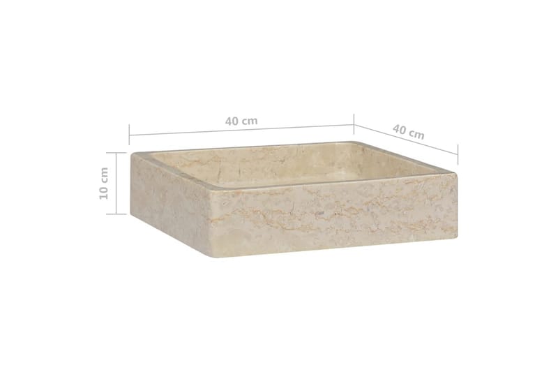 Pesuallas kerma 40x40x10 cm marmori - Kerma - Talo & remontointi - Keittiö & kylpyhuone - Kylpyhuone - Pesualtaat - Pesuallas