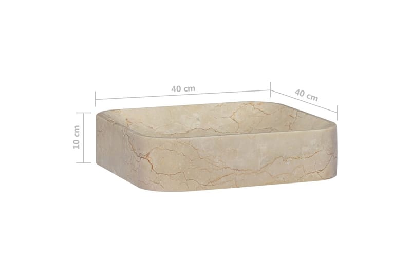 Pesuallas kerma 40x40x10 cm marmori - Kerma - Talo & remontointi - Keittiö & kylpyhuone - Kylpyhuone - Pesualtaat - Pesuallas