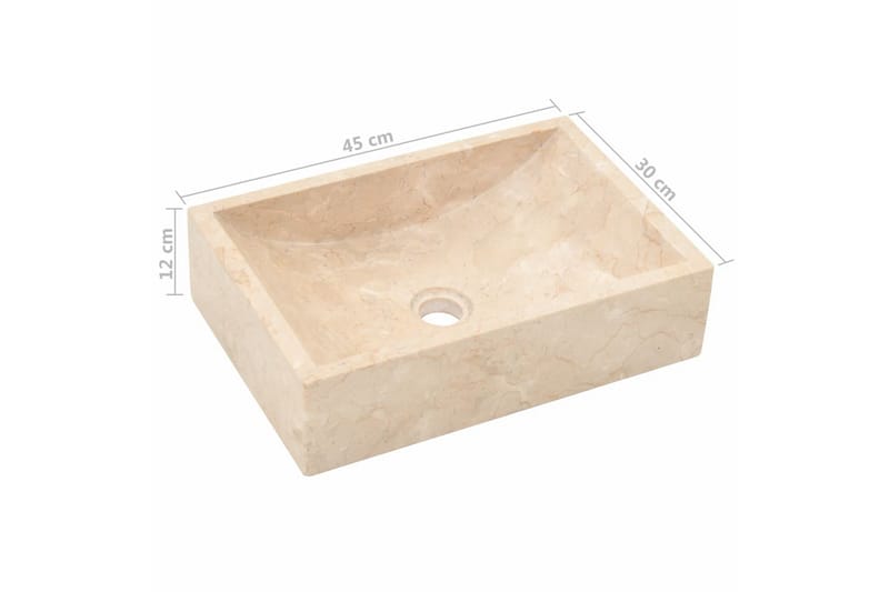 Pesuallas marmori 45x30x12 cm kerma - Kerma - Talo & remontointi - Keittiö & kylpyhuone - Kylpyhuone - Pesualtaat - Pesuallas