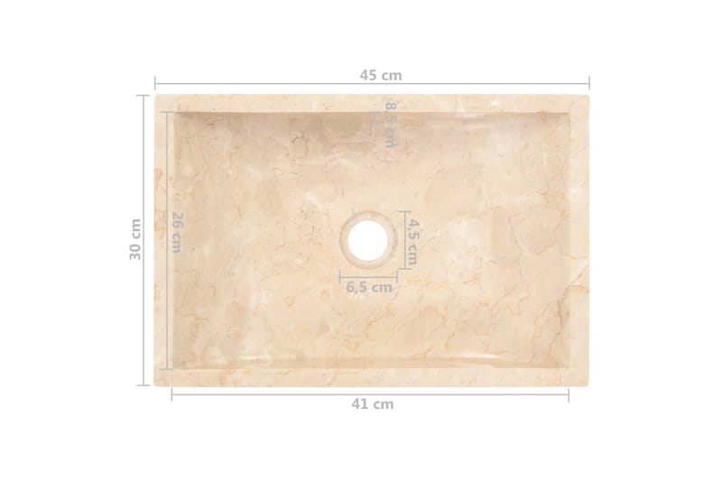 Pesuallas marmori 45x30x12 cm kerma - Kerma - Talo & remontointi - Keittiö & kylpyhuone - Kylpyhuone - Pesualtaat - Pesuallas
