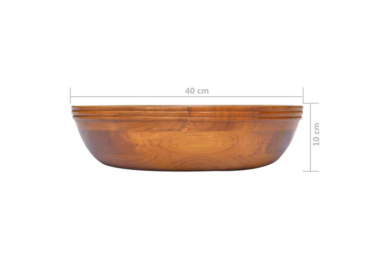 Pesuallas täysi tiikki Î¦40x10 cm - Ruskea - Talo & remontointi - Keittiö & kylpyhuone - Kylpyhuone - Pesualtaat - Pesuallas