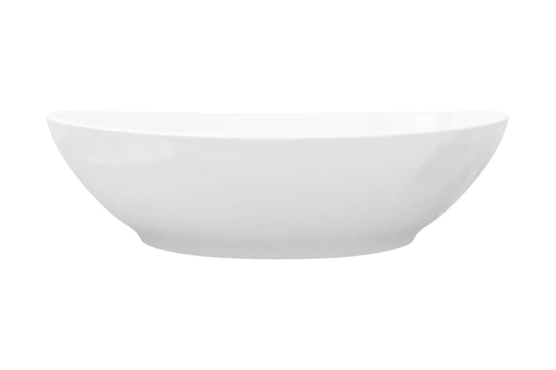 Ylellinen keraaminen pesuallas soikea 40x33 cm Valkoinen - Valkoinen - Talo & remontointi - Keittiö & kylpyhuone - Kylpyhuone - Pesualtaat - Pesuallas