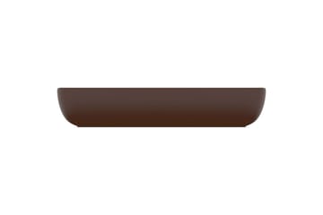 Ylellinen pesuallas suorakaide matta tummanruskea 71x38 cm - Talo & remontointi - Keittiö & kylpyhuone - Kylpyhuone - Pesualtaat - Pesuallas