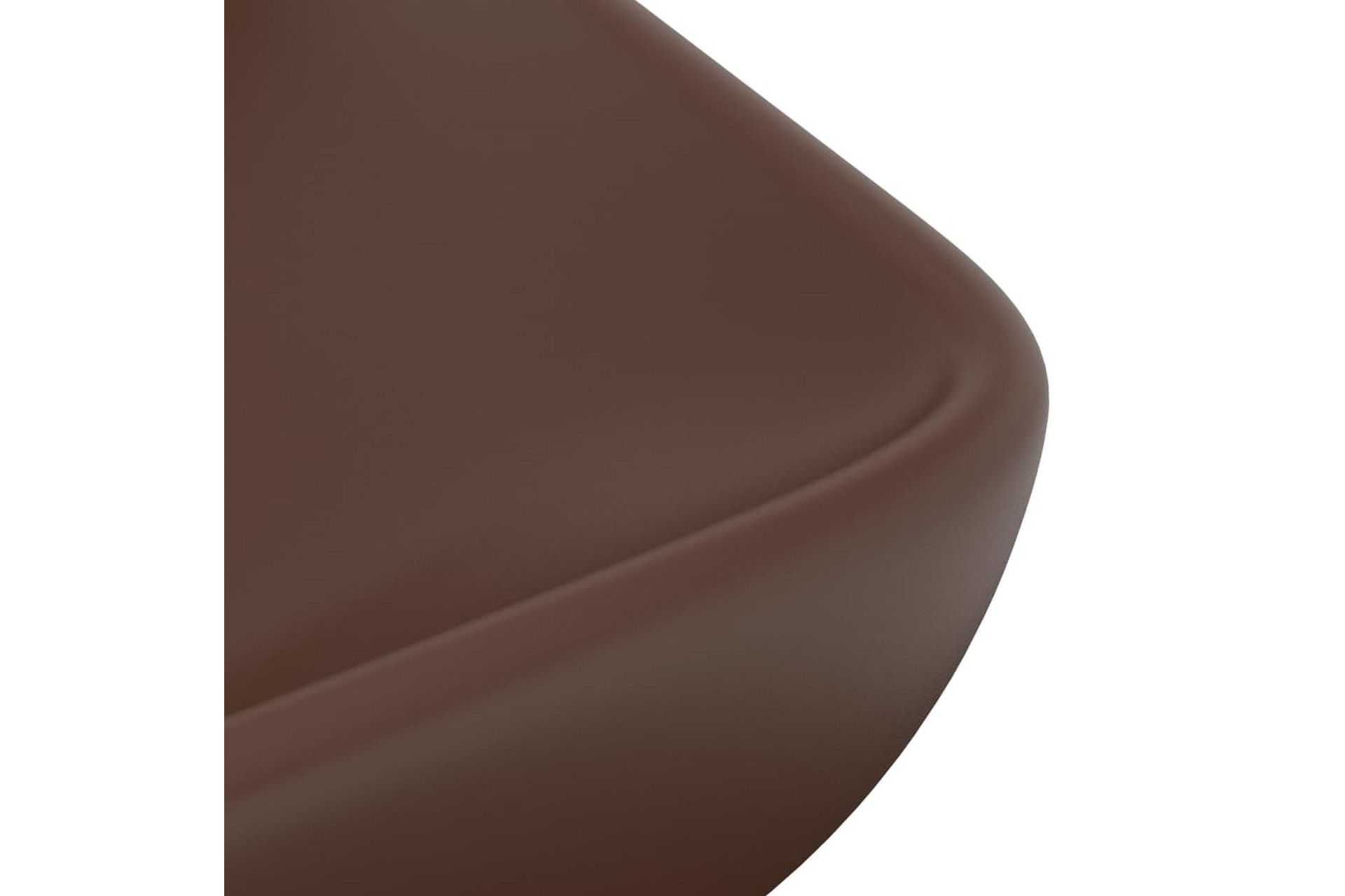 Ylellinen pesuallas suorakaide matta tummanruskea 71x38 cm - Talo & remontointi - Keittiö & kylpyhuone - Kylpyhuone - Pesualtaat - Pesuallas